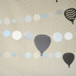 Guirnalda globos gris pizarra