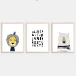 Set x 3 - Lion ABC (varios tamaños)