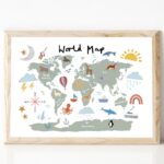World map (varios colores)