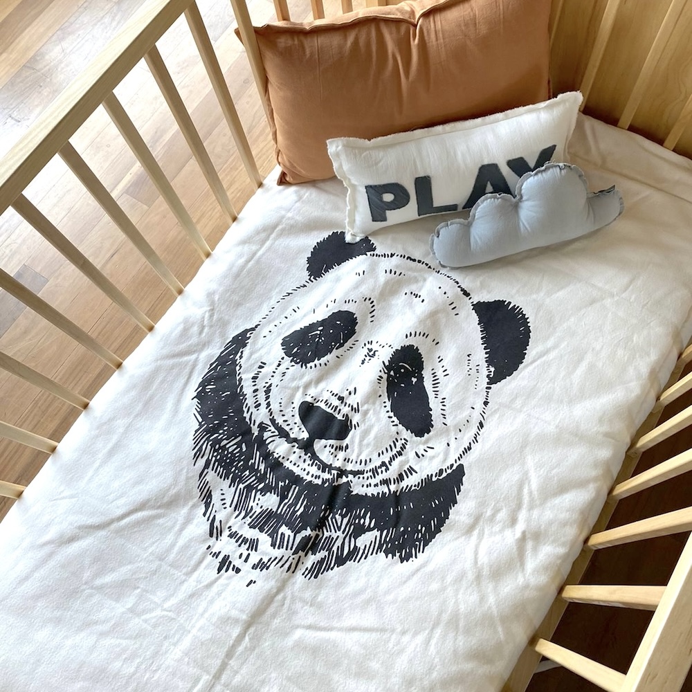 Acolchado Panda - Cuna funcional