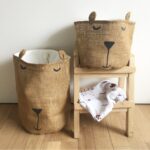 Basket osito arpillera (Varios tamaños y colores!)