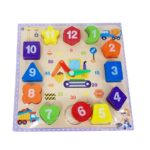 Reloj didactico de madera