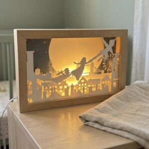 Cuadro con luz "Peter Pan"