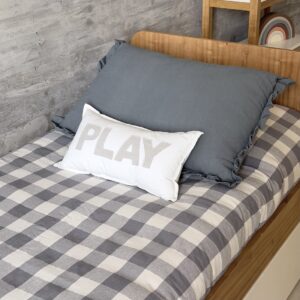 Acolchado Cuadrille Gris - Cama