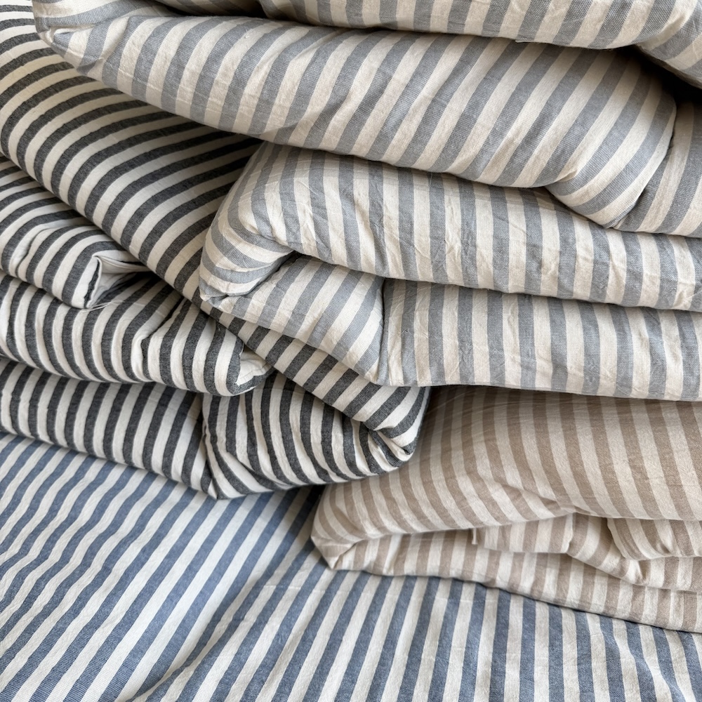 Acolchado Rayado - Cama 1 plaza (varios colores)